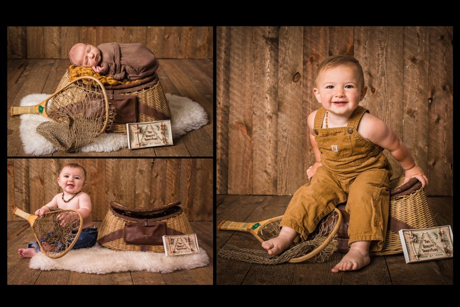 Newborn infant baby photography in Montana